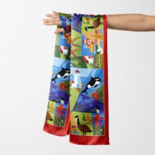 RUTA Silk Long Scarf Canada EH!