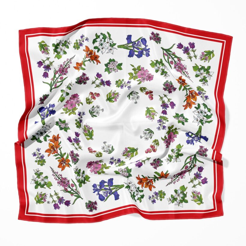 RUTA Silk Scarf Salut Canada