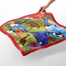 RUTA-Silk-Scarf-65-Canada-Eh!(main-sq) Canada Eh! Medium Scarf